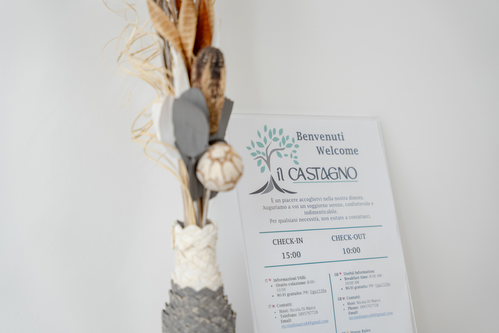 camera standard verde, il castagno